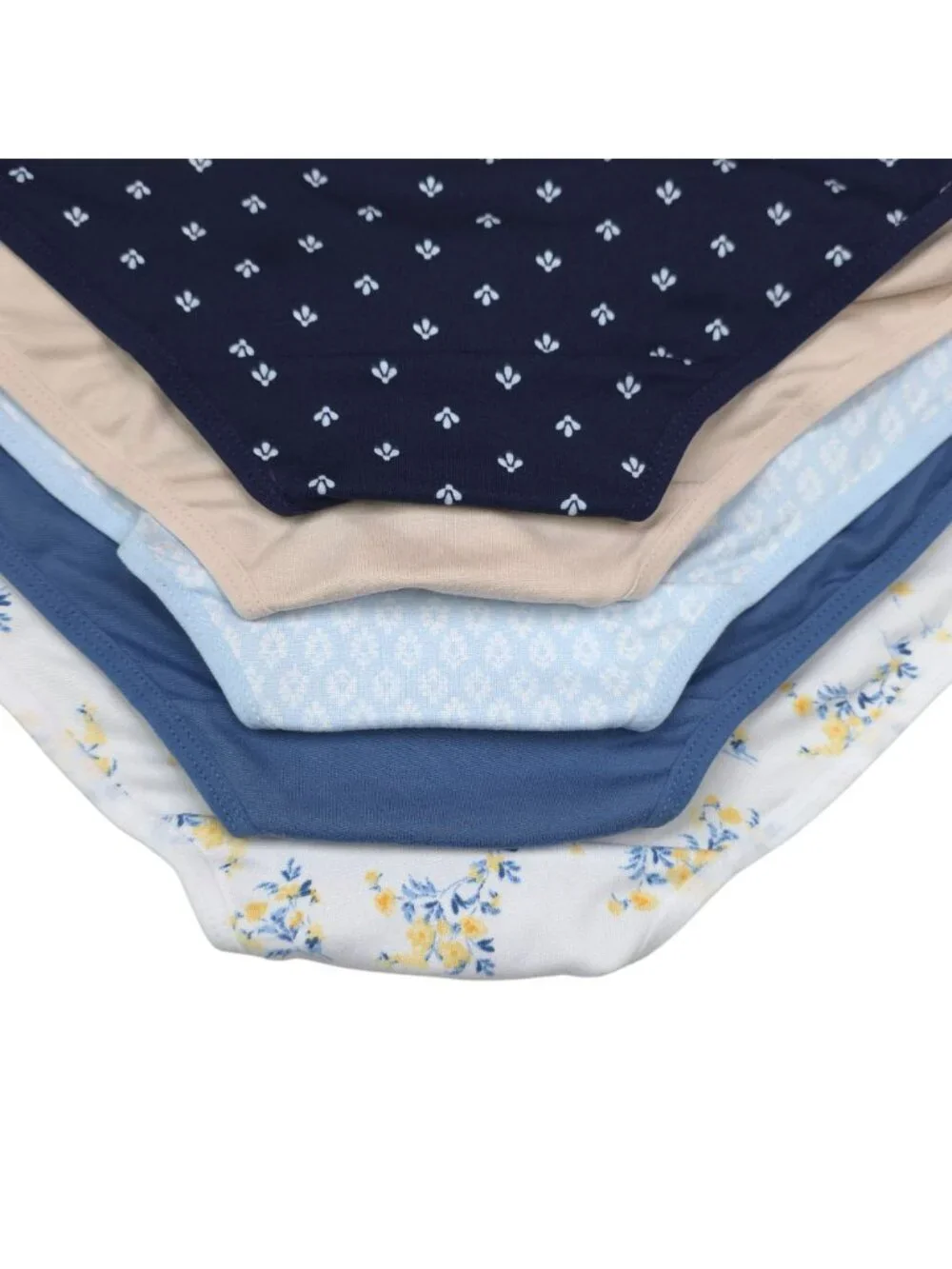 Laura Ashley Womens Size 2X 5-Pack Panties Briefs Super Soft Polyester Spandex